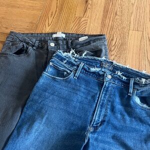 Two pairs of skinny jeans